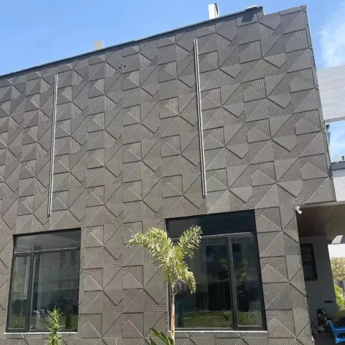 GREY DAIMOND PATTERN PU WALL STONE PANELS