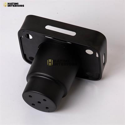 BLACK ALUMINUM BRUSH HOLDER
