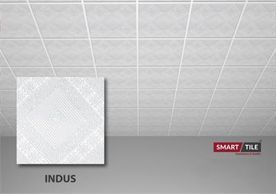 INDUS - FALSE CEILING GYPSUM TILES WITH FITTING ACCESSORIES - PER SQ FT