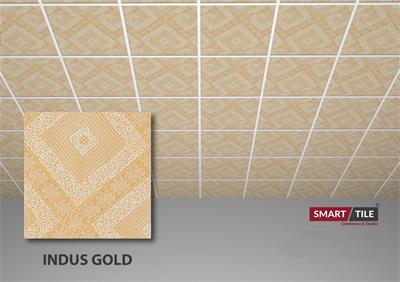 INDUS GOLD - FALSE CEILING GYPSUM TILES WITH FITTING ACCESSORIES - PER SQ FT
