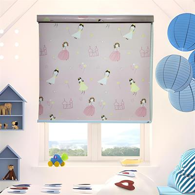 FAIRYTALE PINK BACKGROUND ROLLER BLIND - PER SQ FEET