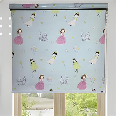 FAIRYTALE BLUE BACKGROUND ROLLER BLIND - PER SQ FEET