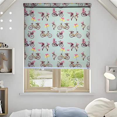 BALLOONING BIKES ROLLER BLIND - PER SQ FEET