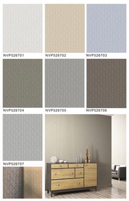 WOVEN SQUARE - PLAIN COLOR 4 WALLPAPER ROLLS