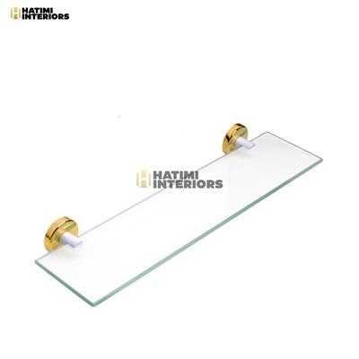 PREMIUM GOLDEN AND WHITE BATHROOM ACCESSORIES SET