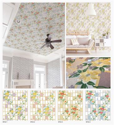 FLORAL GRID - SKYFALL WALLPAPER ROLLS