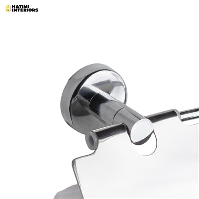 PREMIUM CHROME SILVER TISSUE PAPER HOLDER