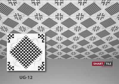 UG 12 - FALSE CEILING GYPSUM TILES WITH FITTING ACCESSORIES - PER SQ FT