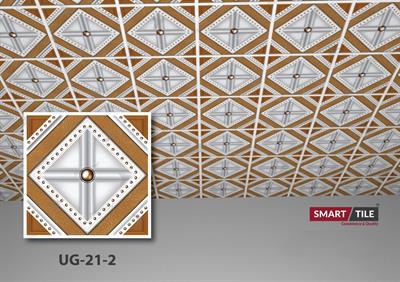 UG 21-2 - FALSE CEILING GYPSUM TILES WITH FITTING ACCESSORIES - PER SQ FT