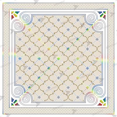 UG 38 - FALSE CEILING GYPSUM TILES WITH FITTING ACCESSORIES - PER SQ FT