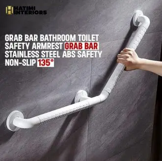 PREMIUM NON-SLIP ANGLED BATHROOM SAFETY GRAB BAR