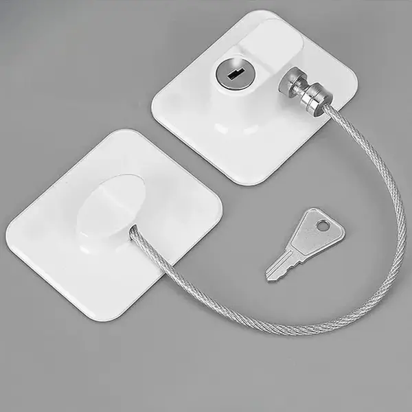 CHILD SAFETY LOCK CABLE – ADHESIVE MULTI-PURPOSE SAFETY LATCH