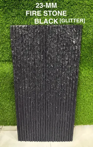 BLACK LINEAR STONE PU PANEL