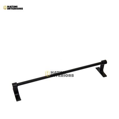 BLACK ALUMINUM TOWEL ROD