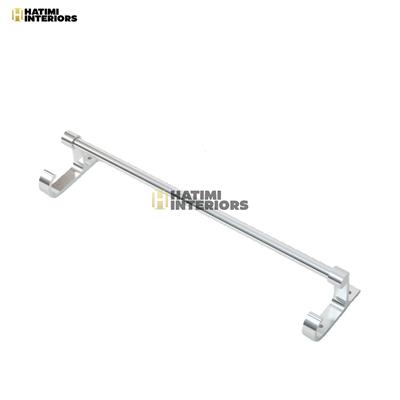 SILVER ALUMINUM TOWEL ROD