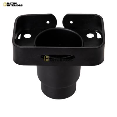 BLACK ALUMINUM BRUSH HOLDER