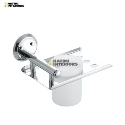MODERN STAINLESS STEEL BRUSH HOLDER