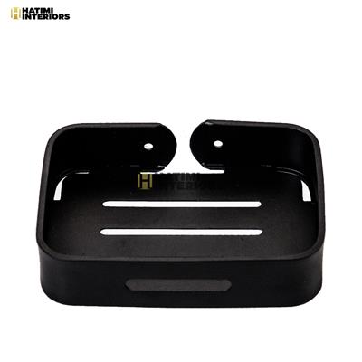 BLACK ALUMINUM SOAP DISH
