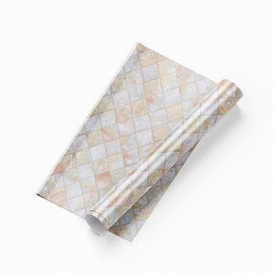 IVORY CHECKS MARBLE ADHESIVE PAPER