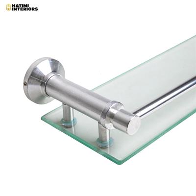 ALUMINUM SCRATCHLESS GLASS SHELF