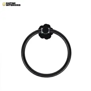 MATTE BLACK ALUMINUM BATHROOM ACCESSORIES SET