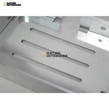 SILVER ALUMINUM SOAP DISH