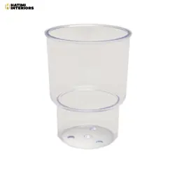 TRANSPARENT PLASTIC BRUSH HOLDER