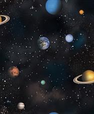 PLANETARY PATTERN - DREAM LAND KIDS WALLPAPER