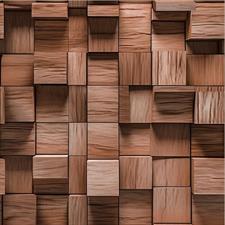 WOODEN CUBES - PREMIUM WALLPAPER ROLLS