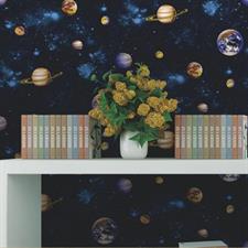 PLANETARY PATTERN - CROWN WALLPAPER ROLLS