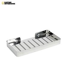 CHROME SILVER STAINLESS STEEL SOAP DISH TRAY