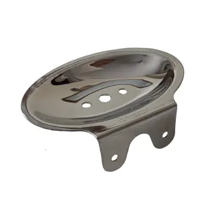 ASM STAINLESS STEEL WALL OVAL MOUNTED SOAP DISH