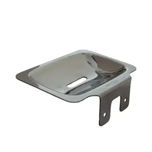 ASM STAINLESS STEEL RECTANGULAR WALL MOUNTED SOAP DISH