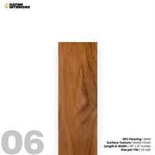 WALNUT WOOD SPC FLOORING - PER SQ FEET