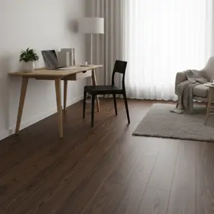 MAHOGANY BROWN VINYL FLOORING PLANKS | 1033