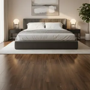 DARK WORN BROWN VINYL FLOORING PLANKS | 1038