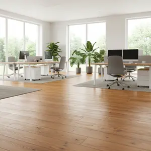 PECAN BROWN VINYL FLOORING PLANKS | 1045