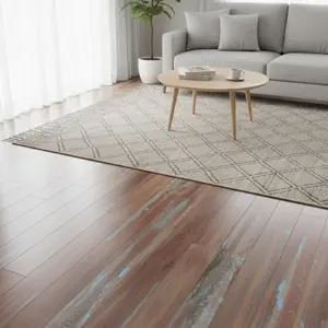 WORN COSTAL BROWN VINYL FLOORING PLANKS | 1046
