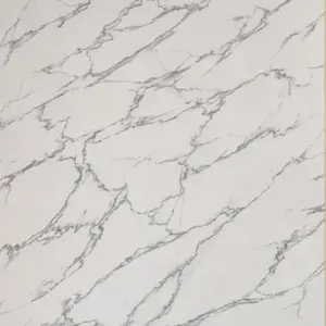 WHITE GREY THIN VEINS MARBLE UV FOMIC STICKER ROLLS - WB-2011