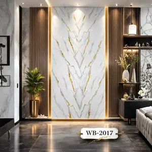 GOLD TREE BRANCH MARBLE UV FOMIC STICKER ROLLS - WB-2017