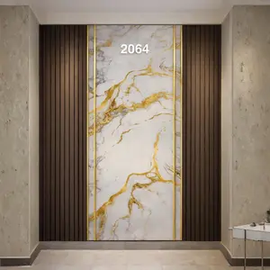 GOLD RIVER FLOW MARBLE UV FOMIC STICKER ROLLS - WB-2064