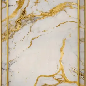 GOLD RIVER FLOW MARBLE UV FOMIC STICKER ROLLS - WB-2064