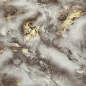 BROWN GOLD CLOUD MARBLE UV FOMIC STICKER ROLLS - WB-6107-2