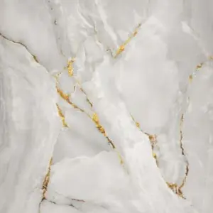 WHITE GOLD CLOUD MARBLE UV FOMIC STICKER ROLLS - WB-568