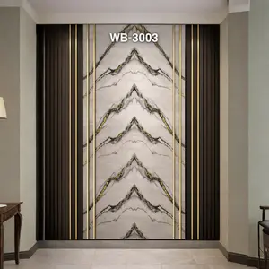 WHITE GREY CHEVRON MARBLE UV FOMIC STICKER ROLLS - WB-3003