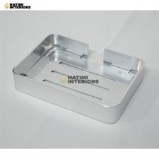 SILVER ALUMINUM SOAP DISH