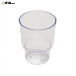 TRANSPARENT PLASTIC BRUSH HOLDER