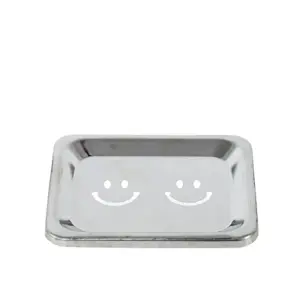 STAINLESS STEEL SMILEY SOAP DISH – ANTI-RUST DRAIN PLATE