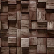 WOODEN CUBES - PREMIUM WALLPAPER ROLLS