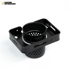 BLACK ALUMINUM BRUSH HOLDER